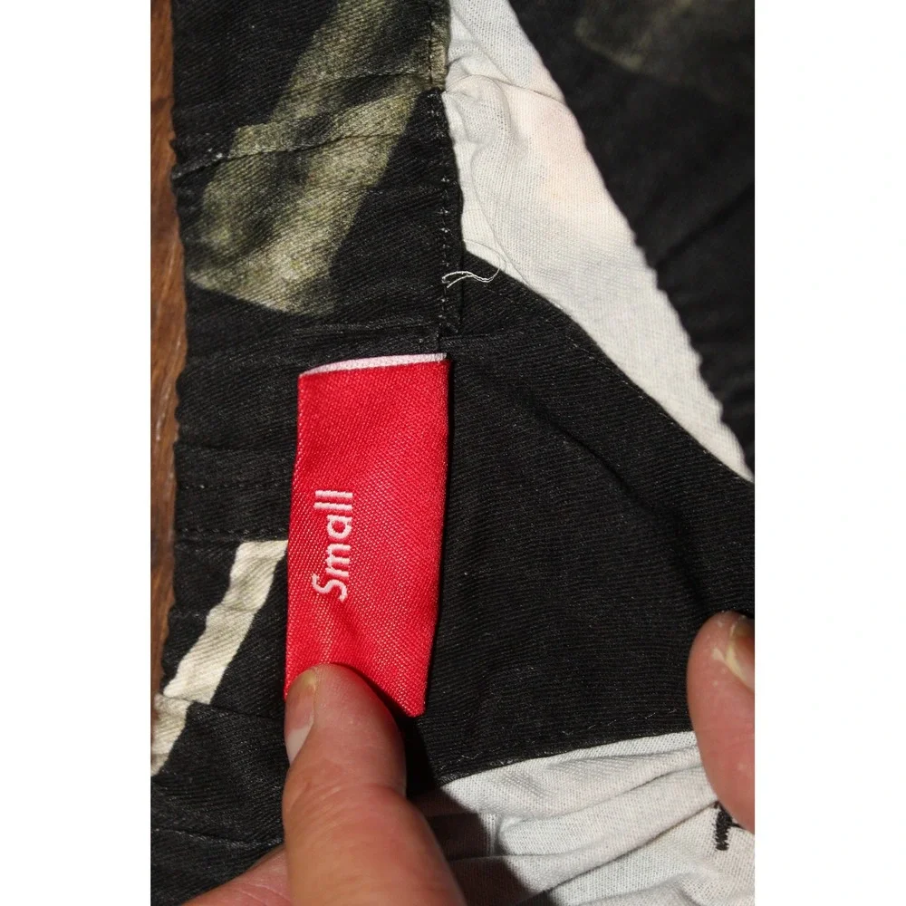 Supreme Drill Skate Pants All Over Print Black Utility Joggers Size Small Carpen - Picture 8 of 10
